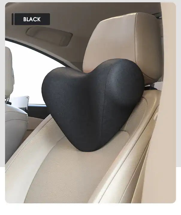 Newly Designed Adjustable Auto Seat Side Headrest Pillow for Enhanced Comfort and Neck Support - Delicate Leather