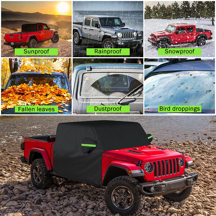 Waterproof Dustproof UV Resistant Scratchproof All Weather Full Door Car Cab Cover