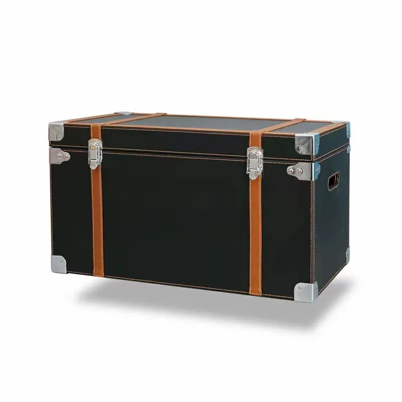 Premium Leather Collapsible Car Cargo Box - Organize Your Trunk with Style - Delicate Leather