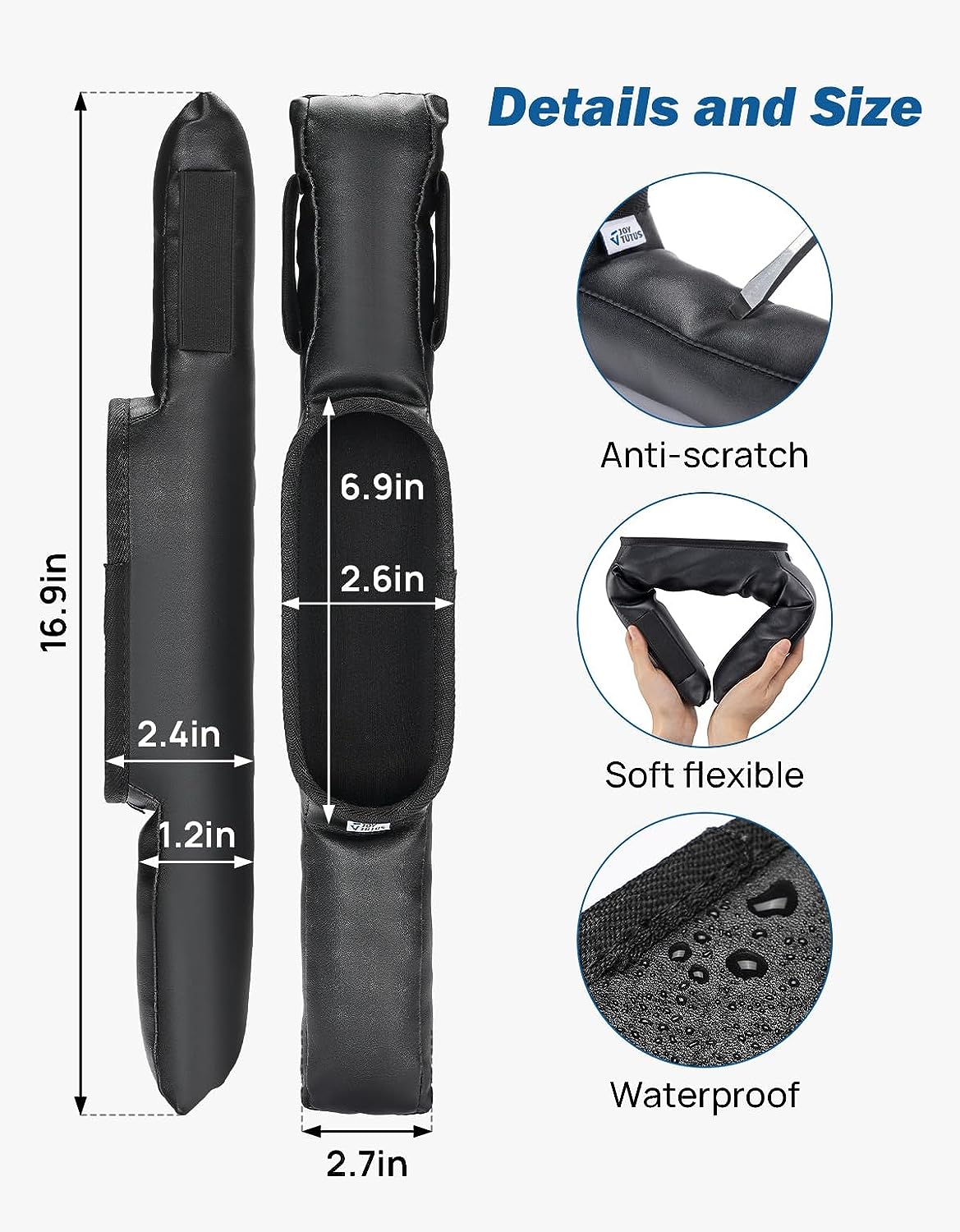 PU Leather Car Seat Gap Filler Storage Organizer - Anti-Drop Car Seam Plugs for Side Seat, Custom For All Cars