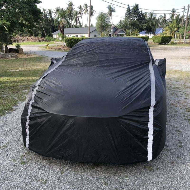 All Weather Protection Full Body Waterproof Anti-UV Outdoor Polyester Car Cover - Sun Protection