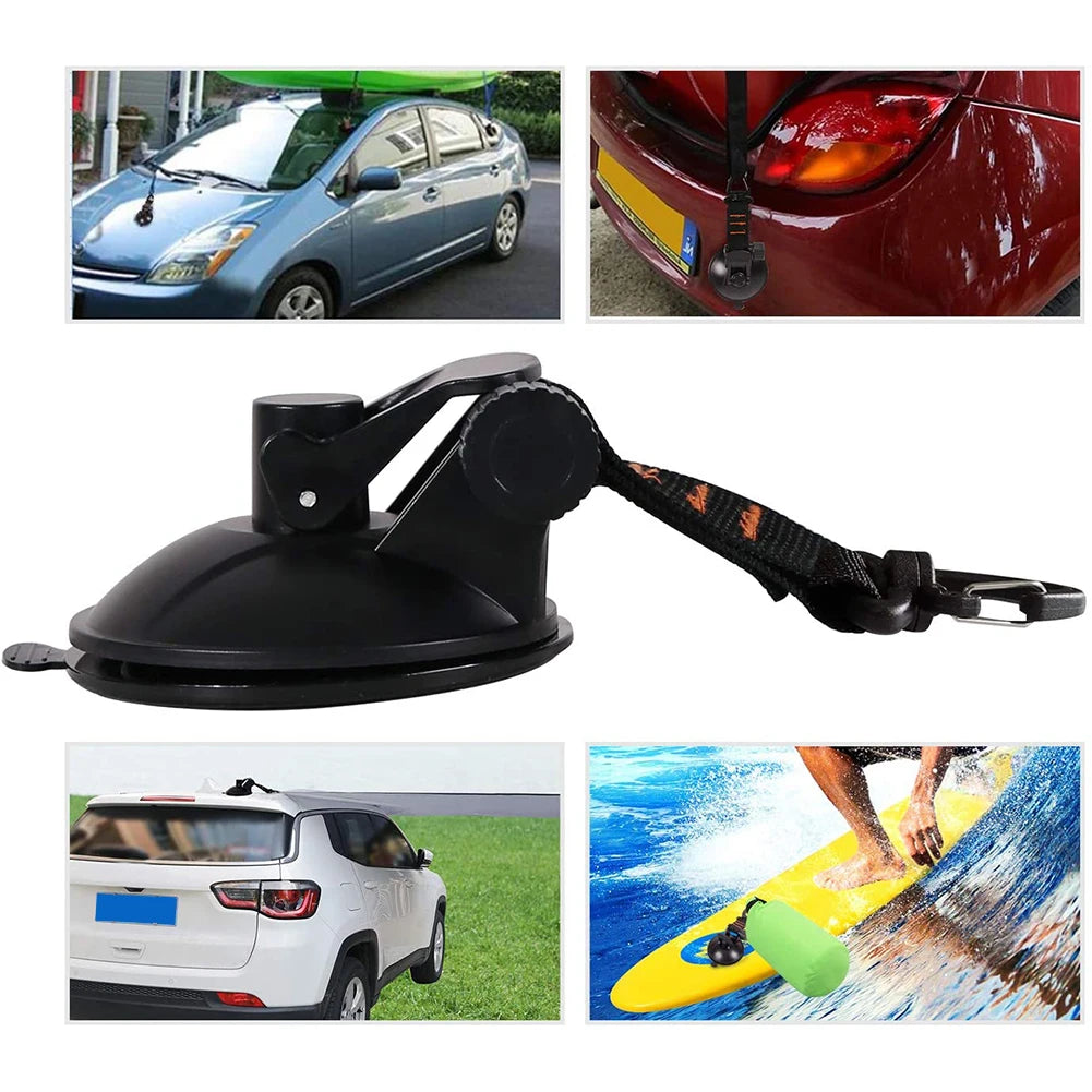 Car Mount Luggage Tarps Tents Anchor Heavy Duty Suction Cup Anchor w/Securing Hooks Car Camping Tarpaulin Accessories - Delicate Leather