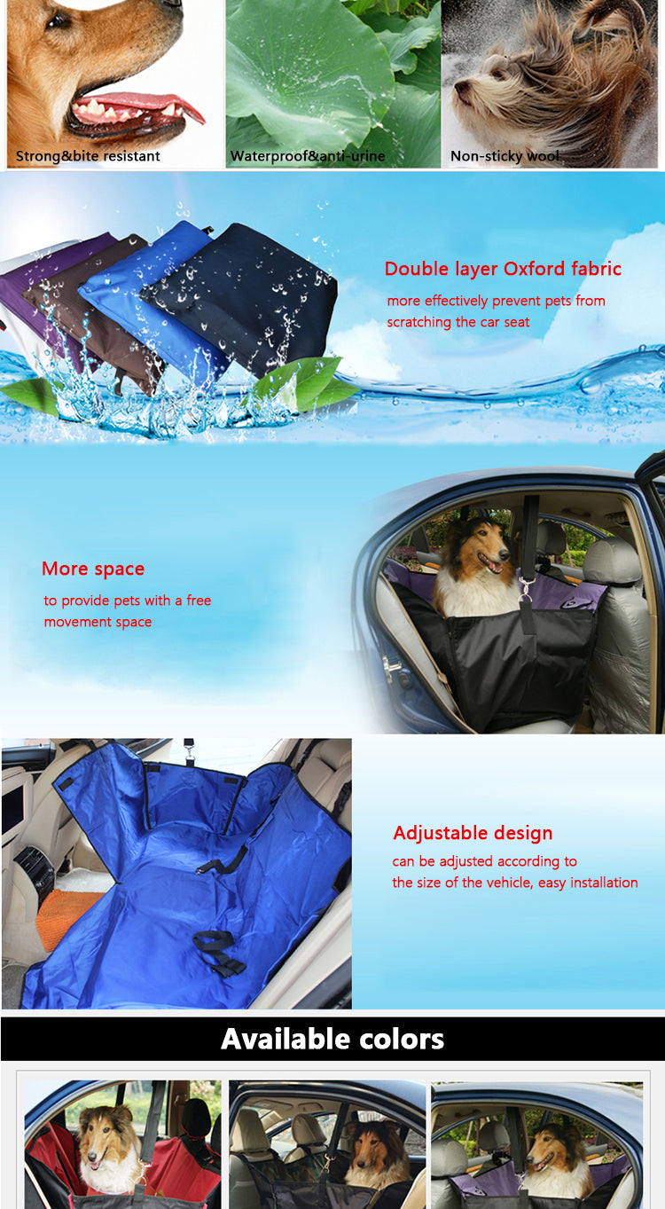 2024 Eco-Friendly Dog Seat Cover - Waterproof Car Seat Cover for Pets