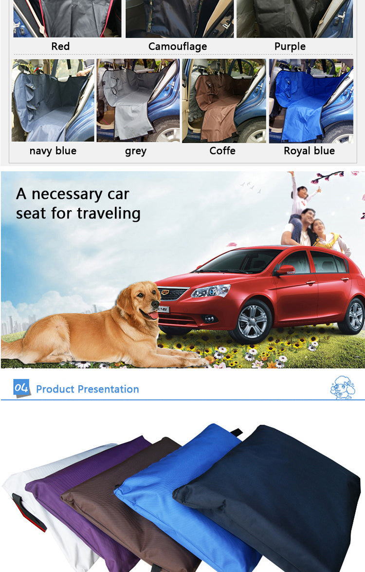 2024 Eco-Friendly Dog Seat Cover - Waterproof Car Seat Cover for Pets