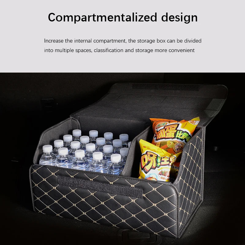 Foldable and Detachable High-Quality Car Trunk Organizer