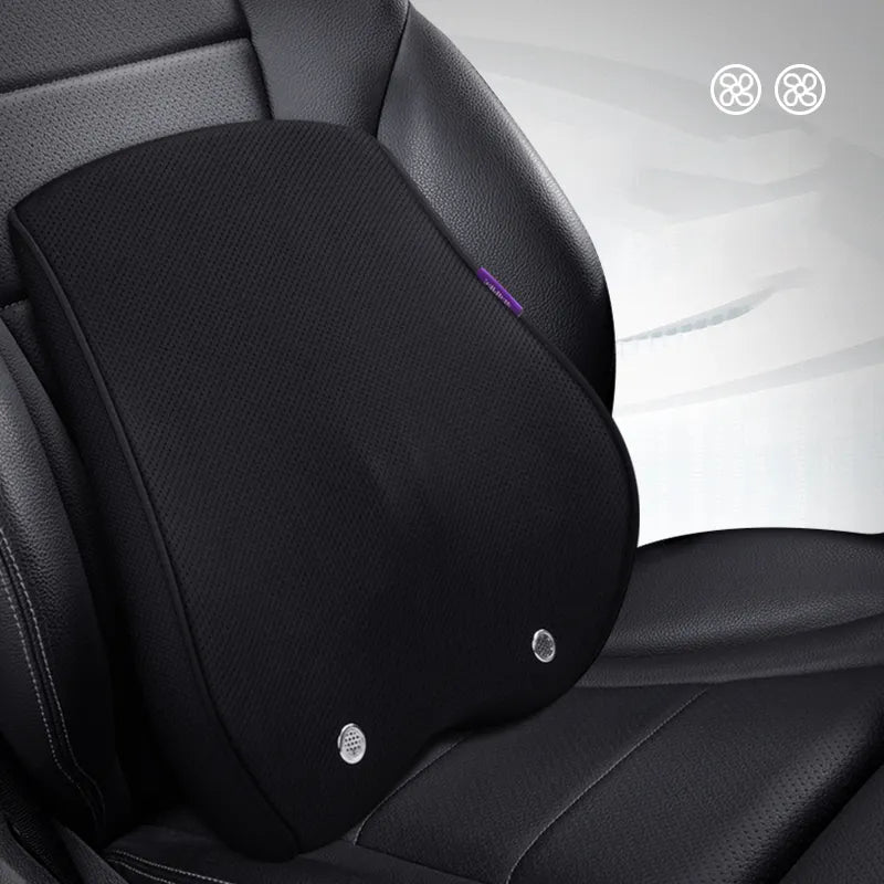 USB-Powered 5V Cooling Lumbar Cushion with Integrated Fans for Car and Indoor Use