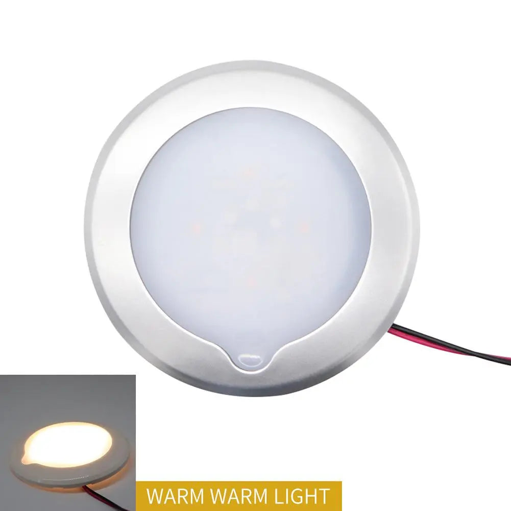 RV Roof Ceiling Cabin Light IP67 Touch Dimming Caravan Marine Interior Lamp Car Camping Auto Accessories