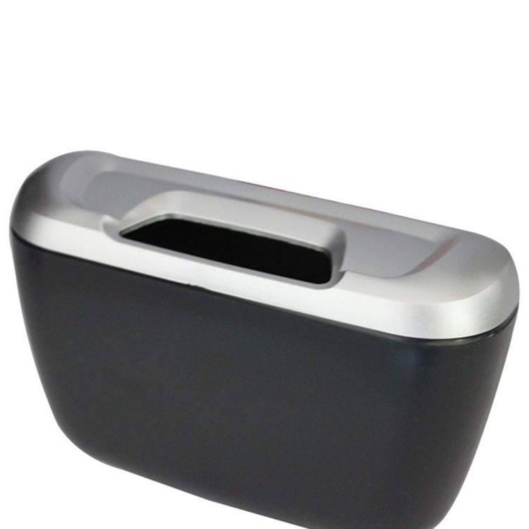 Plastic Door Side Seat Back Mini Car Garbage Trash Bin with Hook for Car Automotive, Car Accessories