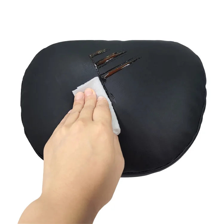 Elevate Your Comfort with the Upgraded Car Headrest Pillow: Set of 2 Leather Car Neck Pillows with Universal Fit in Black - Delicate Leather