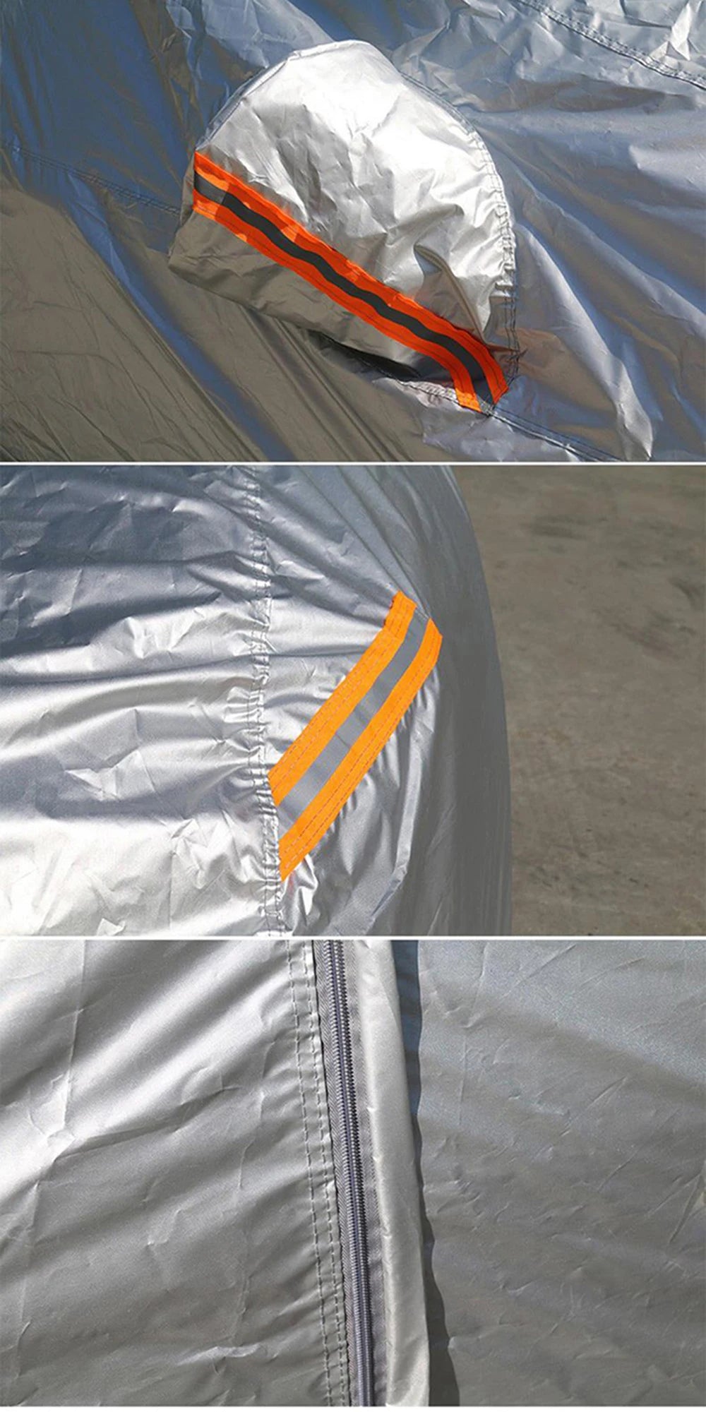 Waterproof Car Covers - Outdoor Sun Protection for Car, Reflector Dust Rain Snow Protection for SUV, Sedan, Hatchback