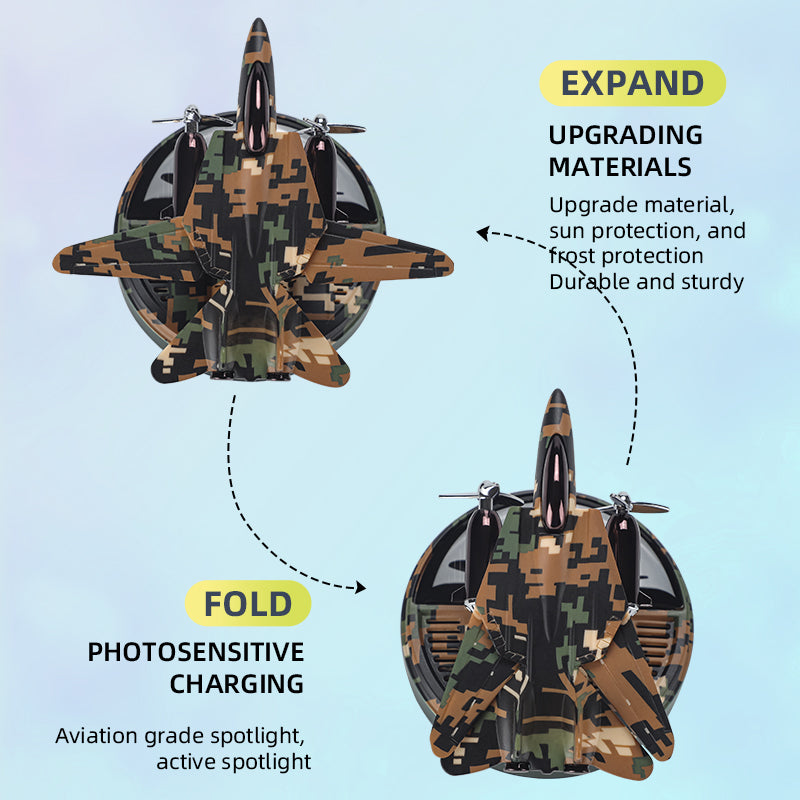 Car Accessories 2024: Solar Air Freshener - Air Freshener Plane Helicopter Aromatherapy