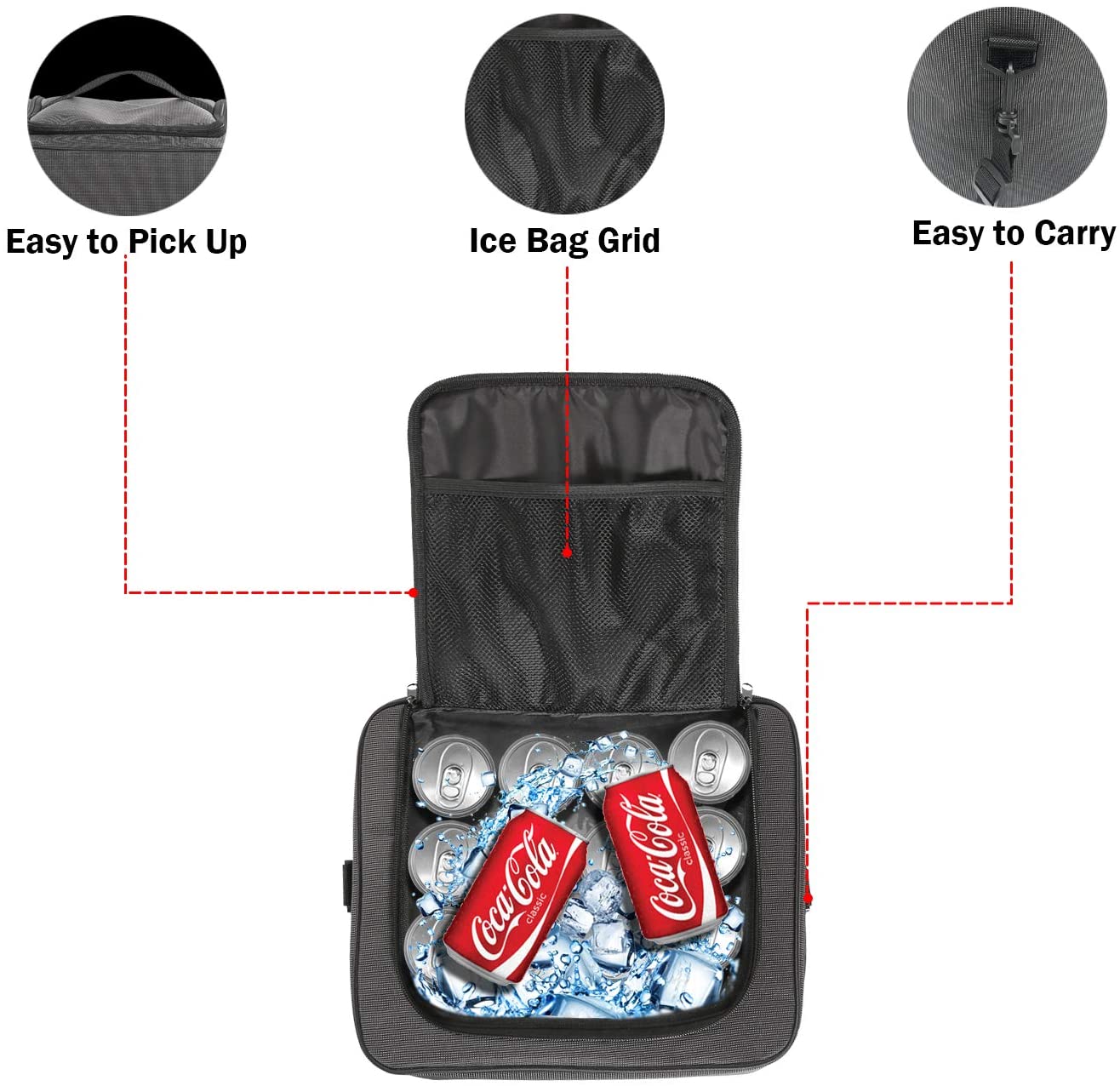 Heavy Duty Multi-Purpose Portable Insulation Cooler Bag - Collapsible Cargo Storage Box Car Trunk Organizer