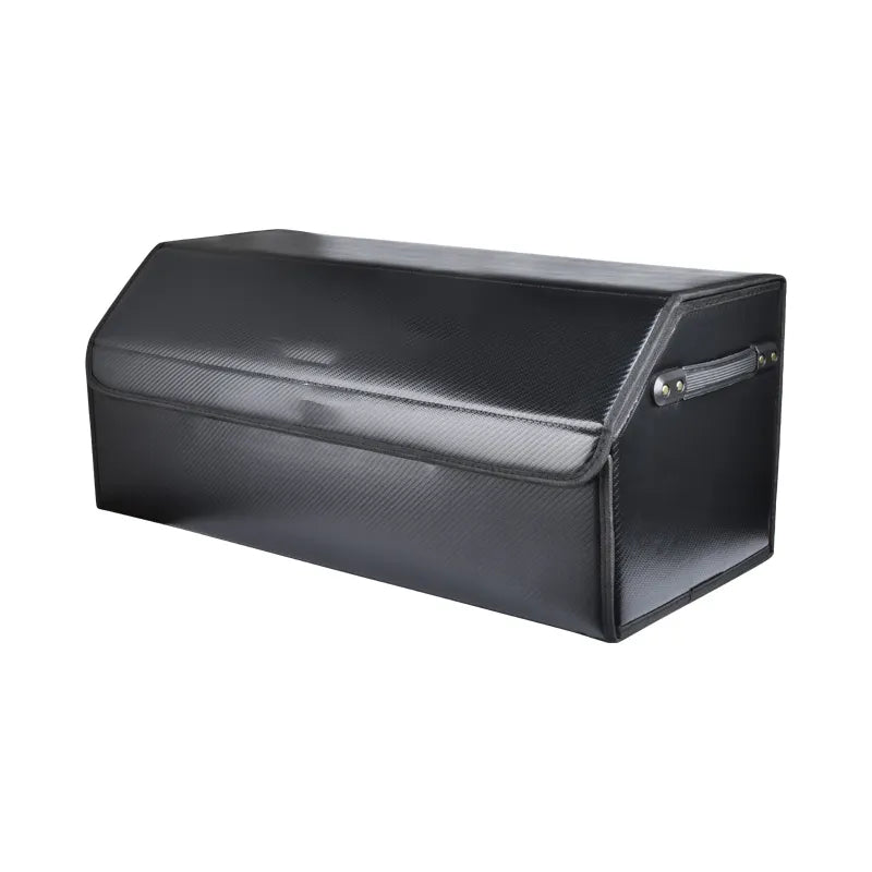 Customizable Detachable Folding Leather Car Trunk Organizer - Spacious Storage Solution - Delicate Leather