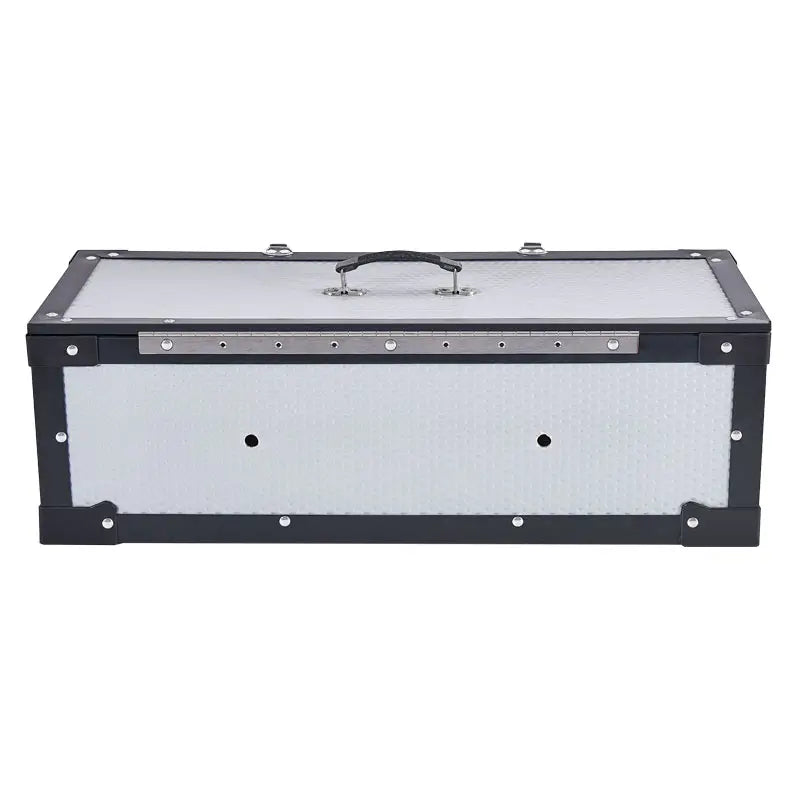 Premium Custom-Size Heavy-Duty Aluminum Flight Carrying Case - A Superior Storage and Tool Box Solution with Custom Foam Insert - Delicate Leather