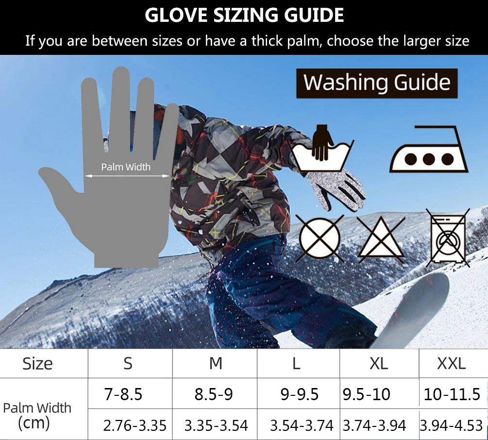 -10℃ Winter Gloves 3M Thinsulate Warm Thermal Touchscreen Bike Gloves