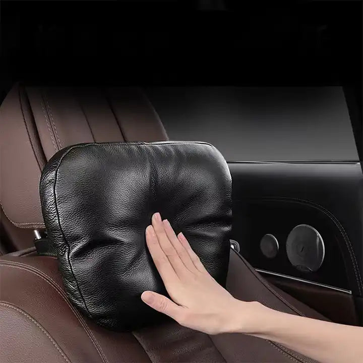 Discover Exceptional Luxury in our Brand New High-Quality Leather Full Set Car Seat Headrest Neck Pillow