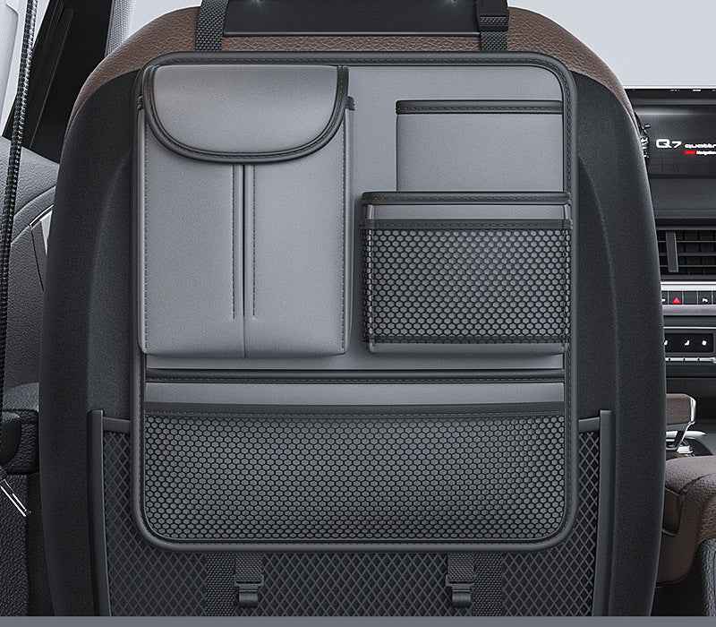 PU Leather Premium Car Seat Back Organizer