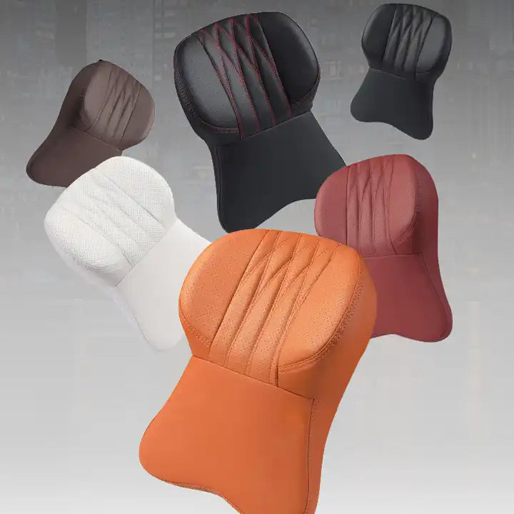 Enhance Your Driving Comfort with the 5D Memory Cotton Car Headrest in Universal Car Headrest Style - Delicate Leather