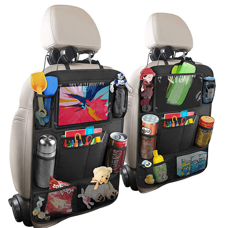 HOT Waterproof Multifunctional Car Backseat Organizer - Car Back Seat Organizer with Pockets for iPad, Kids Toy Storage, Custom Fit For Your Cars