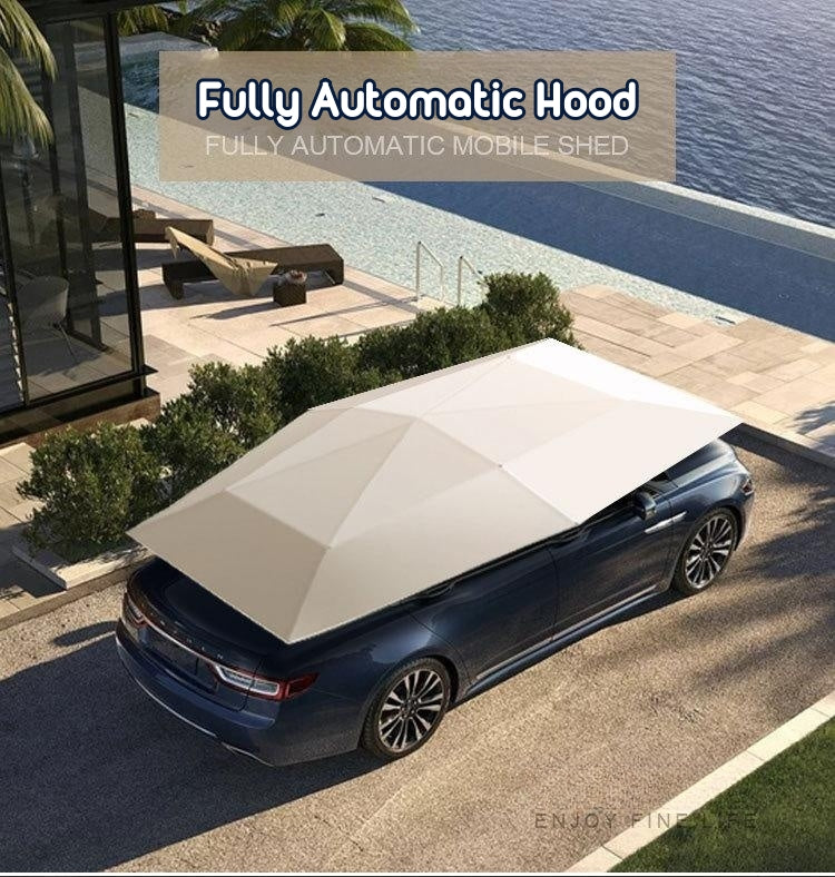 UV Protection Automatic Folding Sun Shade Car Cover Umbrella with Remote