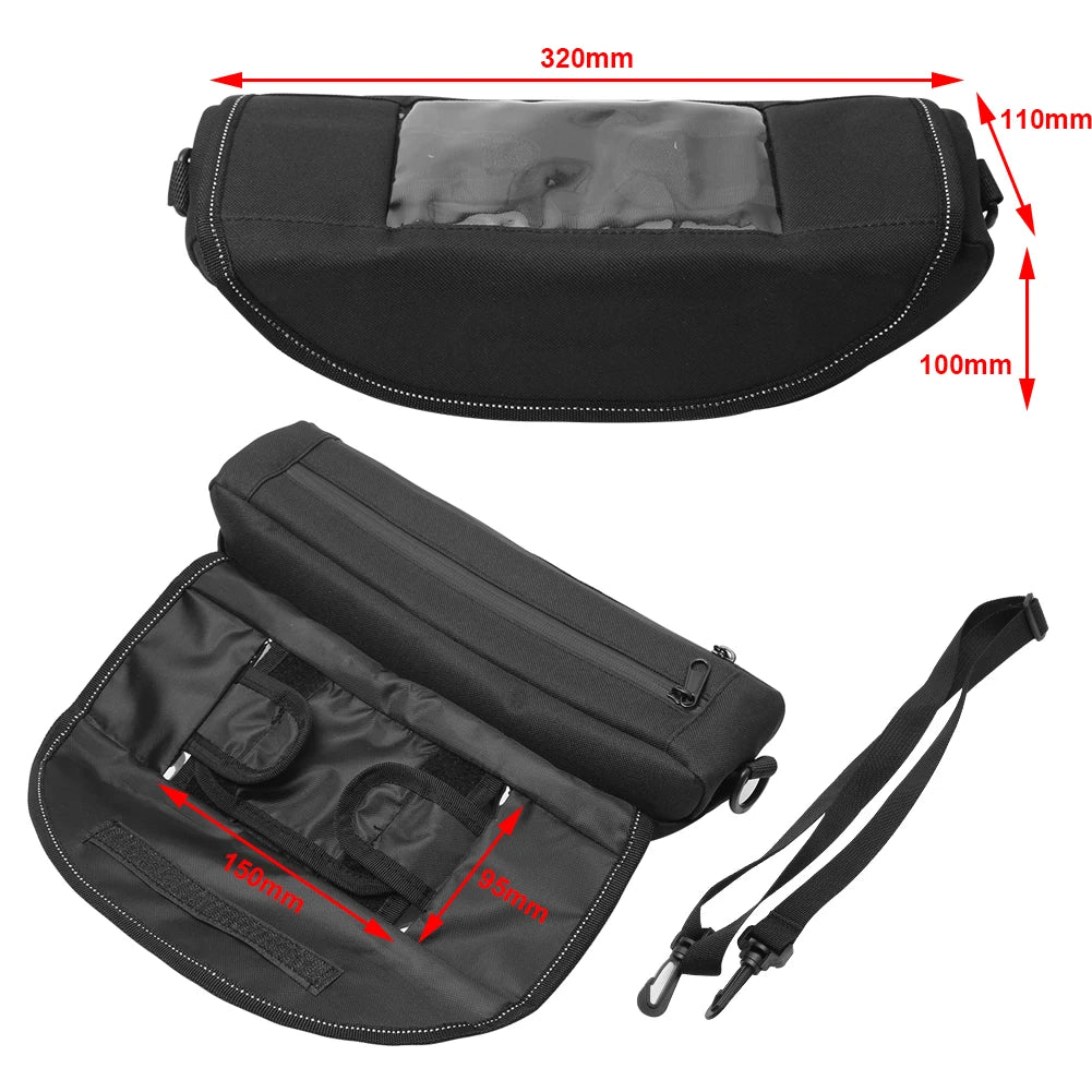 Motorcycle Waterproof Handlebar Travel Storage Bag for Car