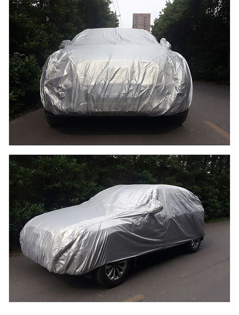 Waterproof Car Covers Auto Sun Full Cover Protector - Universal Fit for SUV and Sedan