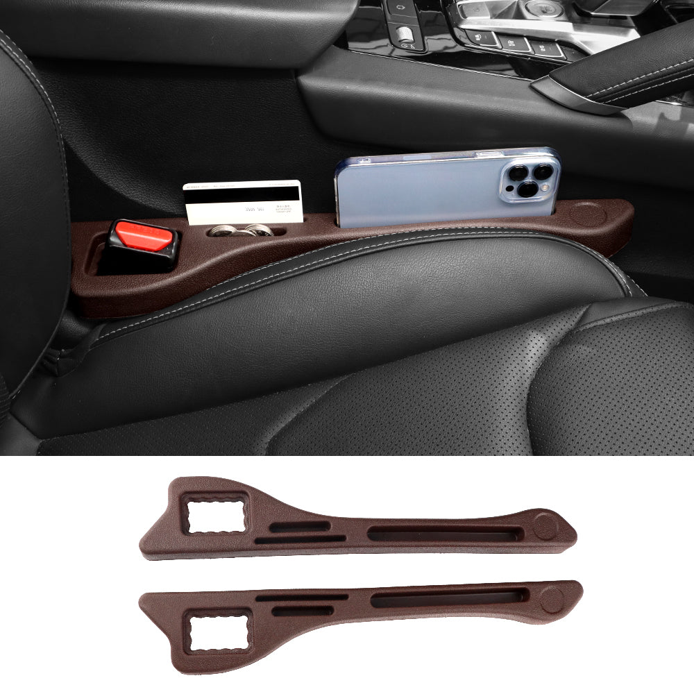 Universal Car Seat Gap Filler Plug Strip - PVC 2PCS Organizer & Storage Box for Automotive Interior Accessories, Custom For All Cars