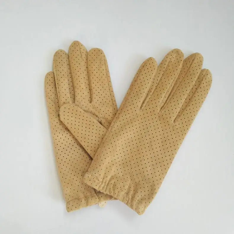 2024 Winter Autumn Women's Fashion Genuine Leather Driving Gloves