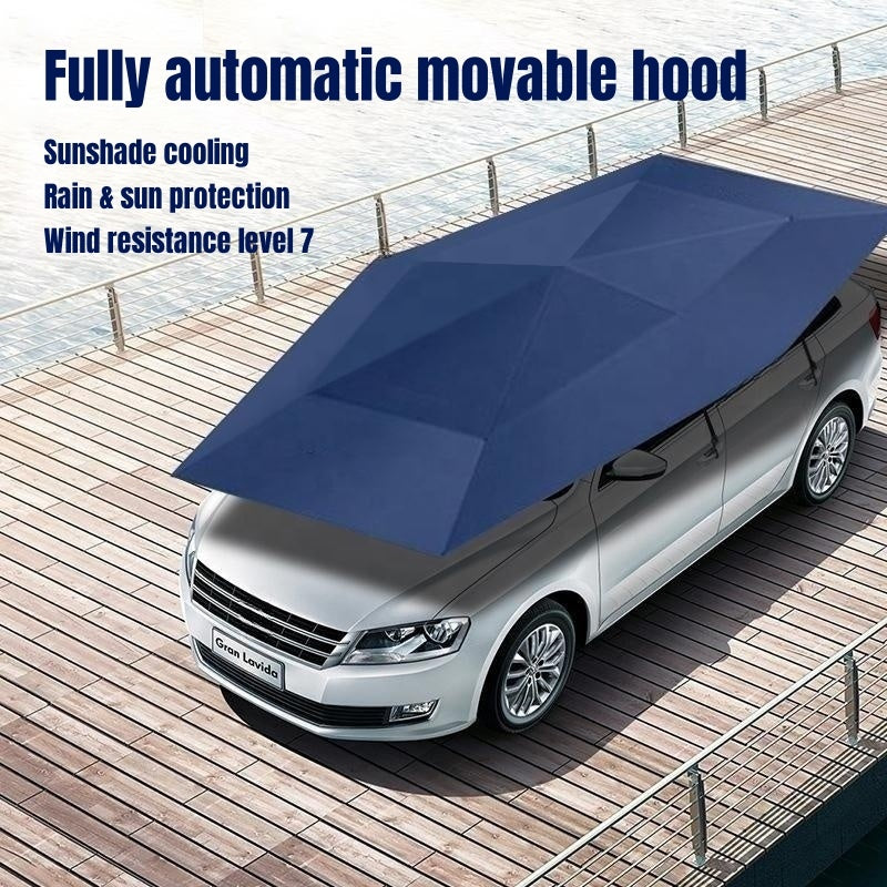 UV Protection Automatic Folding Sun Shade Car Cover Umbrella with Remote