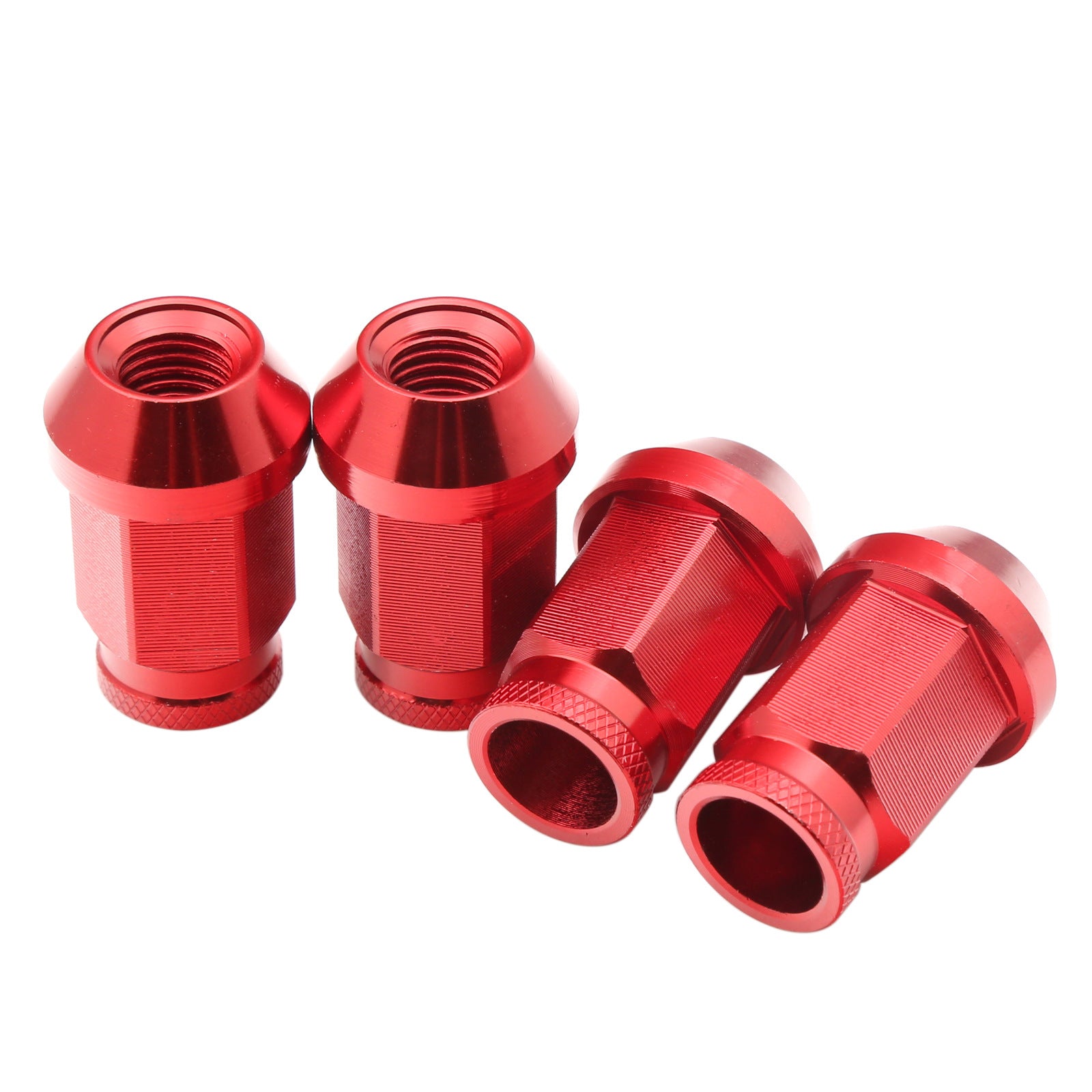 20pcs Racing Aluminium Alloy Car Wheel Lug Nuts - Ultra-Lightweight, High Strength, M12X1.5 and M12X1.25