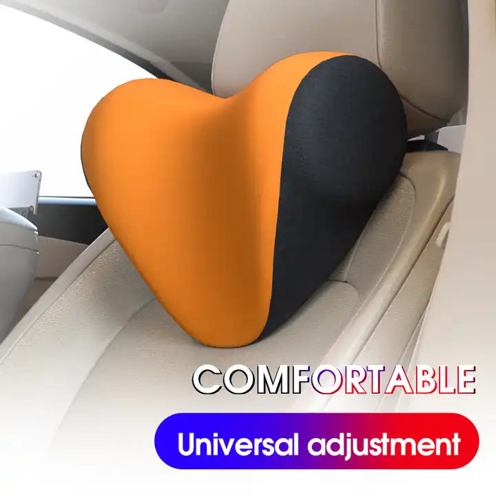 Newly Designed Adjustable Auto Seat Side Headrest Pillow for Enhanced Comfort and Neck Support - Delicate Leather