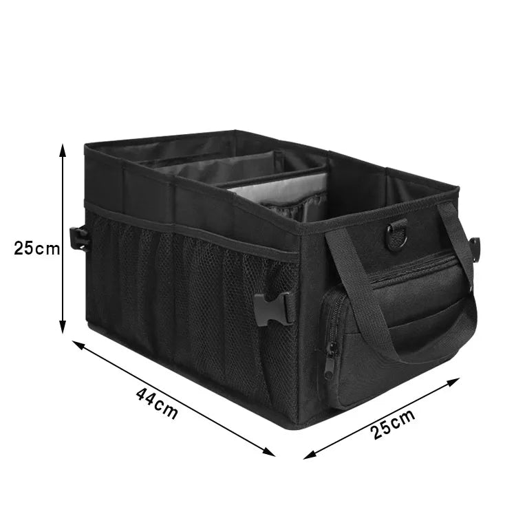 Multipurpose BBQ Caddy with Detachable Cooler Pocket - Durable and Well-Organized Picnic Companion - Delicate Leather