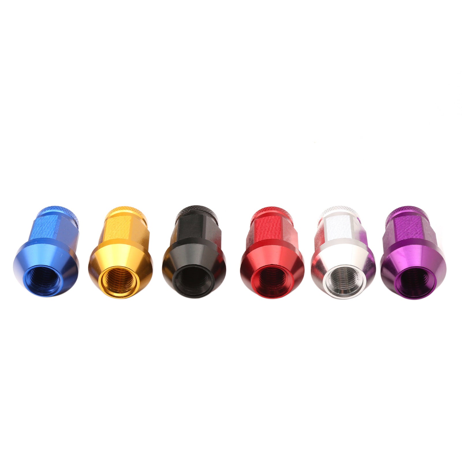 20pcs Racing Aluminium Alloy Car Wheel Lug Nuts - Ultra-Lightweight, High Strength, M12X1.5 and M12X1.25