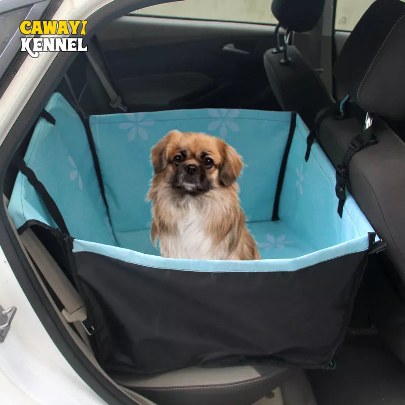 Pet Carriers Dog Car Seat Cover - Rear Hammock Protector, Mat, and Blanket for Dogs and Cats - Delicate Leather
