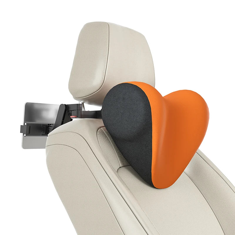 Newly Designed Adjustable Auto Seat Side Headrest Pillow for Enhanced Comfort and Neck Support - Delicate Leather