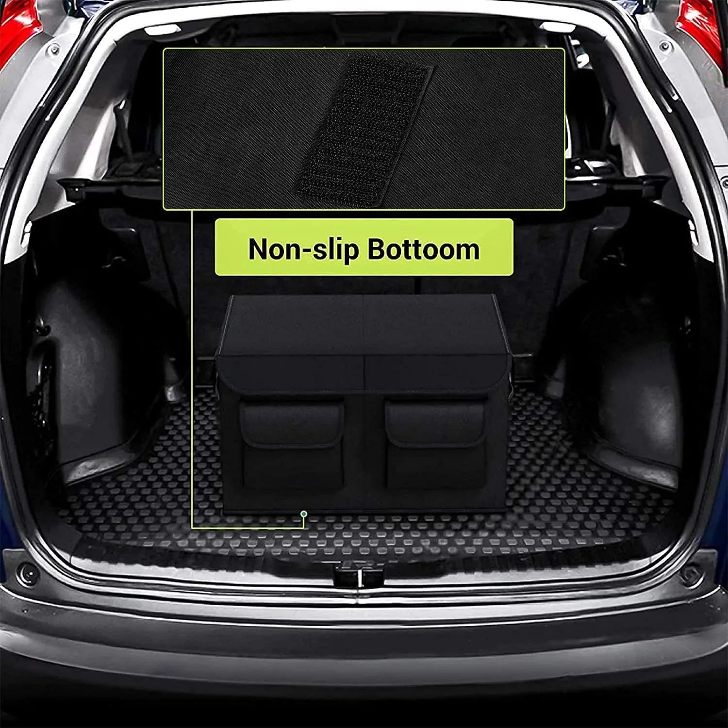 Premium Large Car Storage Organizer - Durable and Versatile Trunk Solution - Delicate Leather