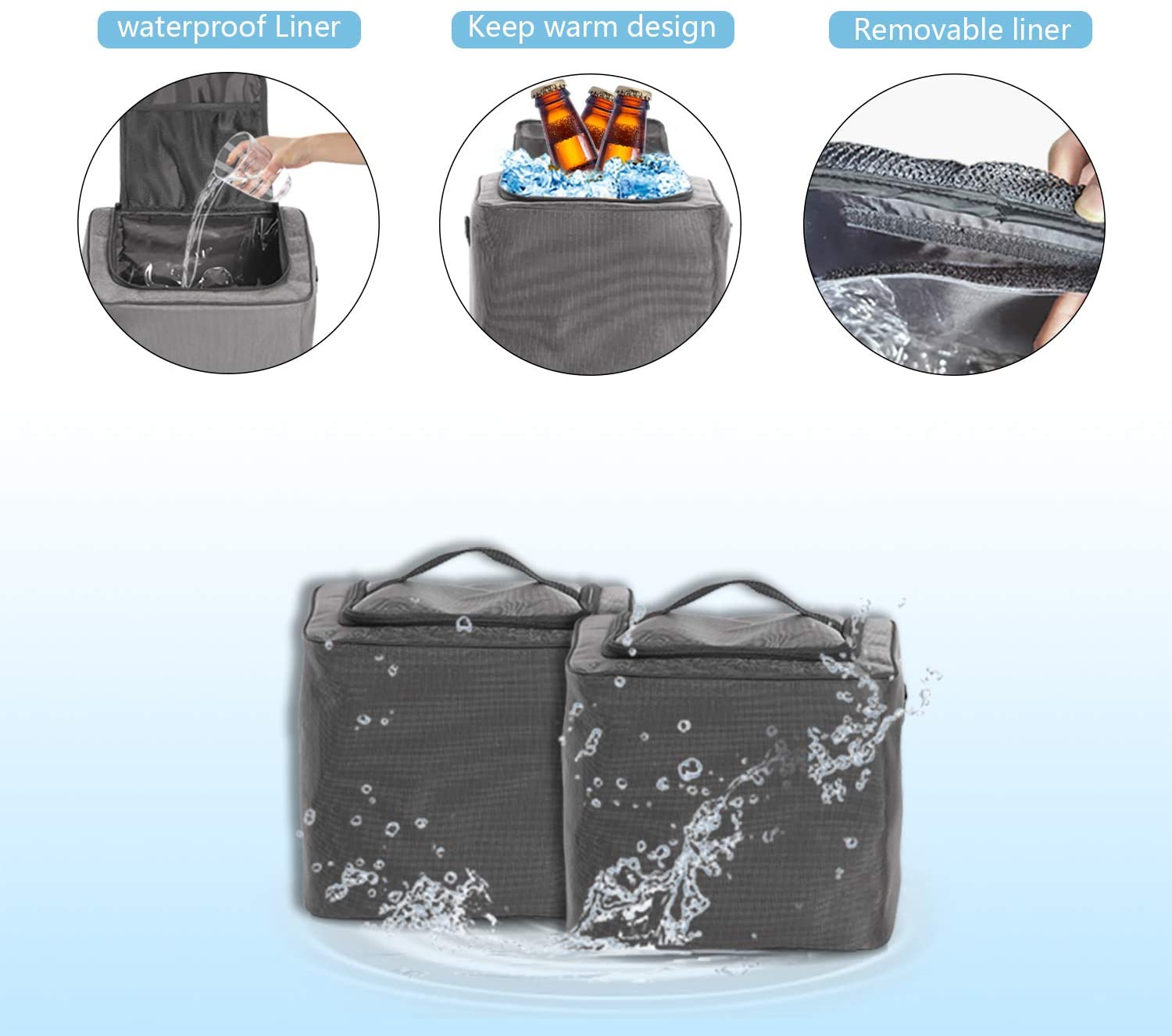Heavy Duty Multi-Purpose Portable Insulation Cooler Bag - Collapsible Cargo Storage Box Car Trunk Organizer