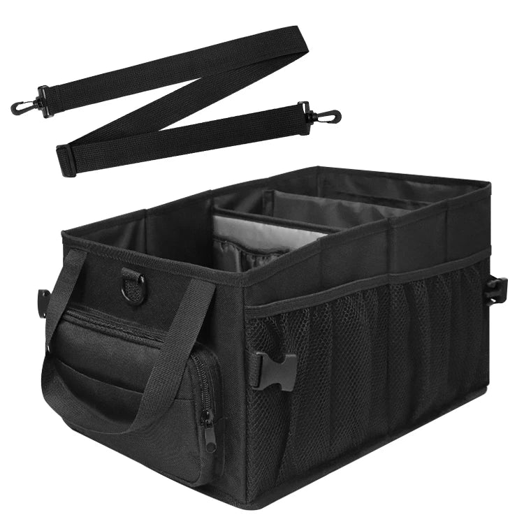 Multipurpose BBQ Caddy with Detachable Cooler Pocket - Durable and Well-Organized Picnic Companion - Delicate Leather