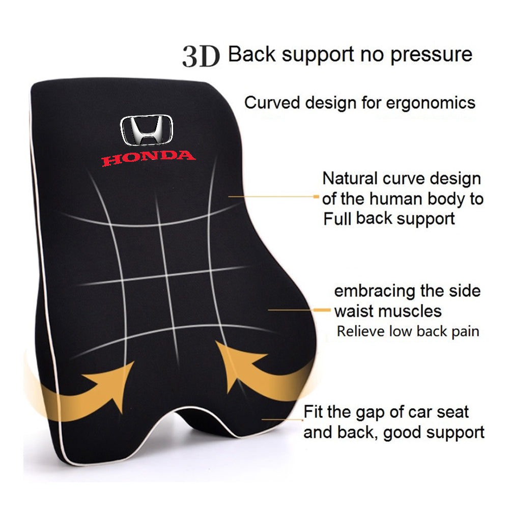 Lumbar Support Cushion for Car and Headrest Neck Pillow Kit, Custom For Cars, Ergonomically Design for Car Seat, Car Accessories HA13983