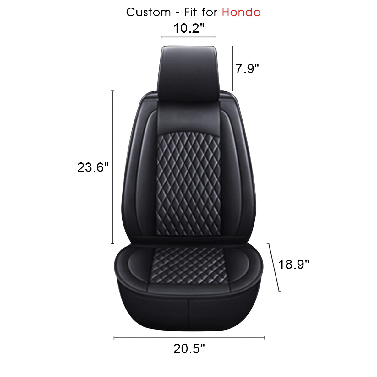 2 Car Seat Covers Full Set, Custom-Fit For Car, Waterproof Leather Front Rear Seat Automotive Protection Cushions, Car Accessories DLHA211