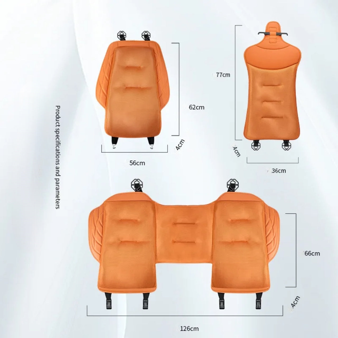 Summer Ice Silk Car Seat Cushion Breathable, Cool, Gel Comfort, Universal Single-Piece Seat Cover