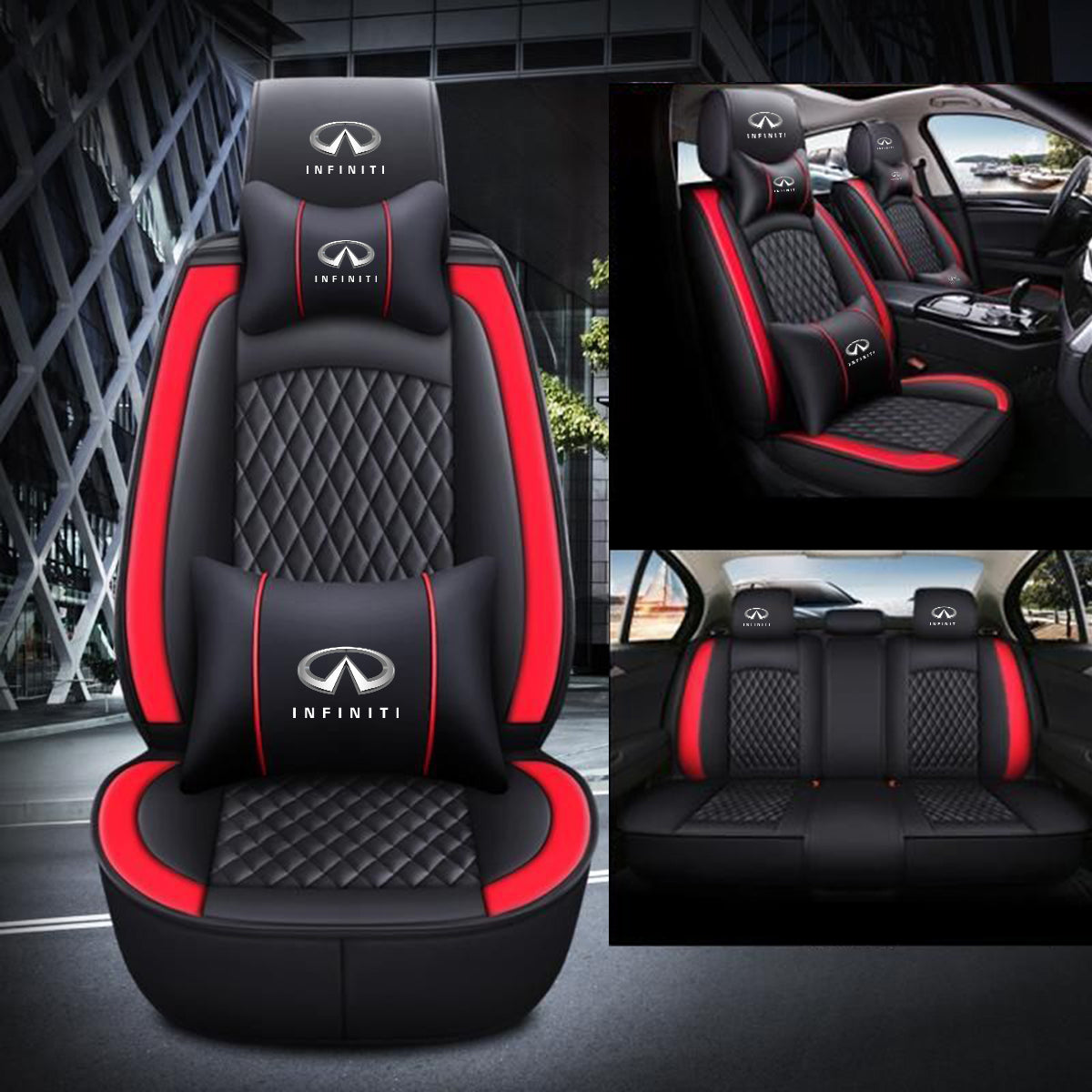 2 Car Seat Covers Full Set, Custom For Your Cars, Waterproof Leather Front Rear Seat Automotive Protection Cushions, Car Accessories IN