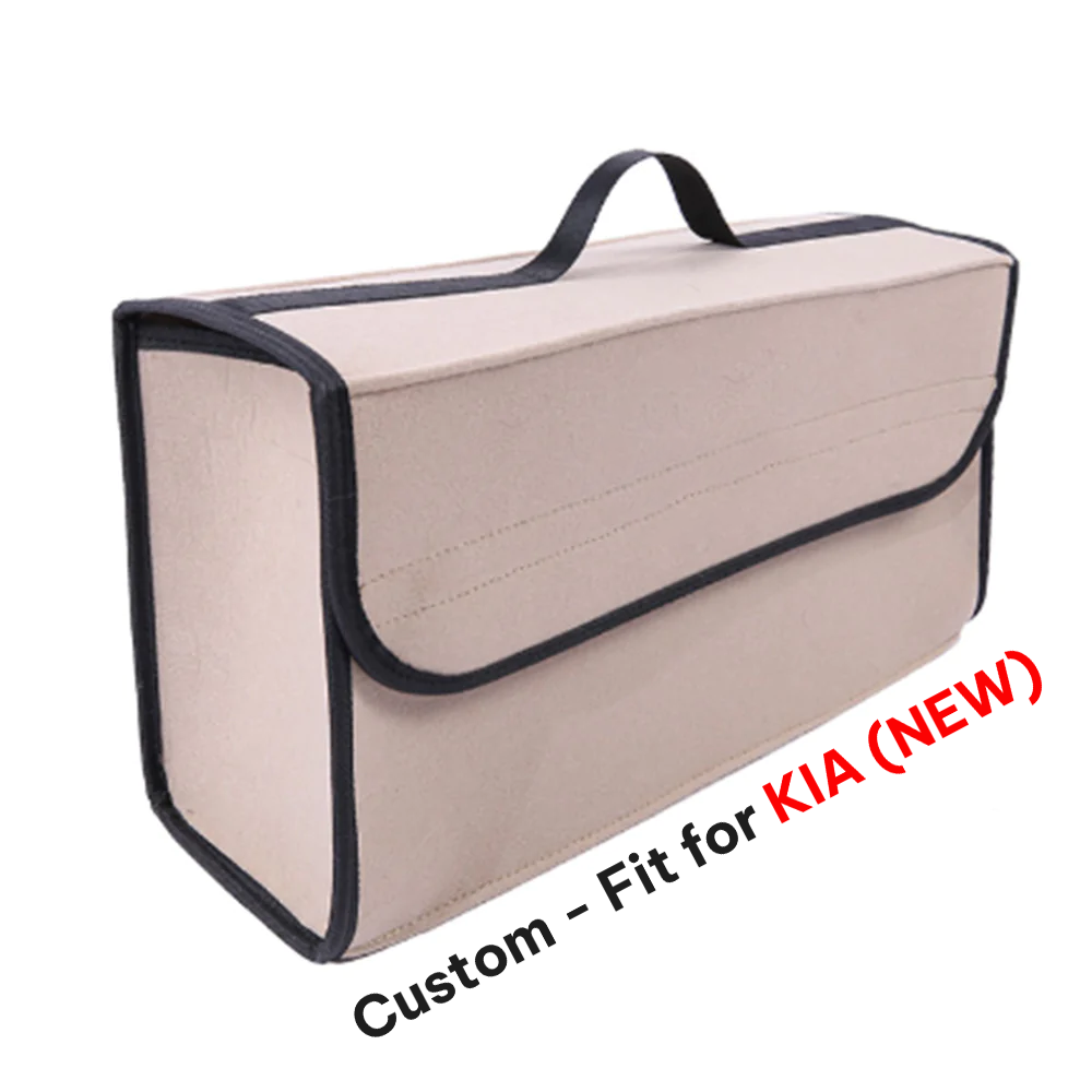 Soft Felt Car Bag Organizer, Custom-Fit For Car, Folding Car Storage Box Non Slip Fireproof Car Trunk Organizer DLUE236