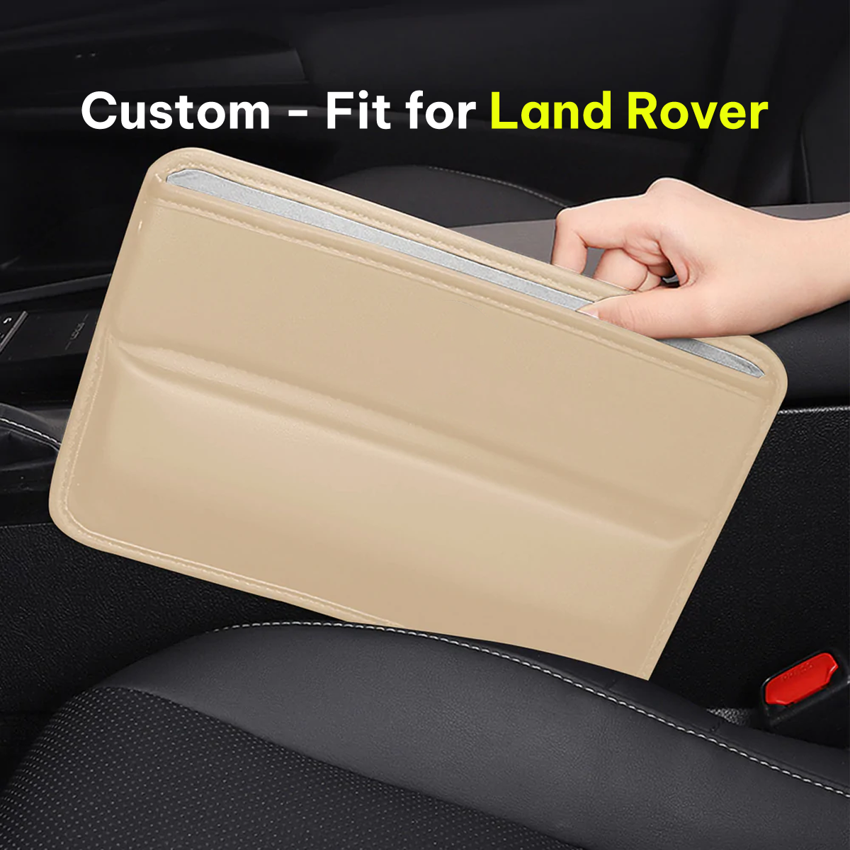 Car Seat Gap Filler Organizer, Custom-Fit For Car, Multifunctional PU Leather Console Side Pocket Organizer for Cellphones, Cards, Wallets, Keys DLLR226