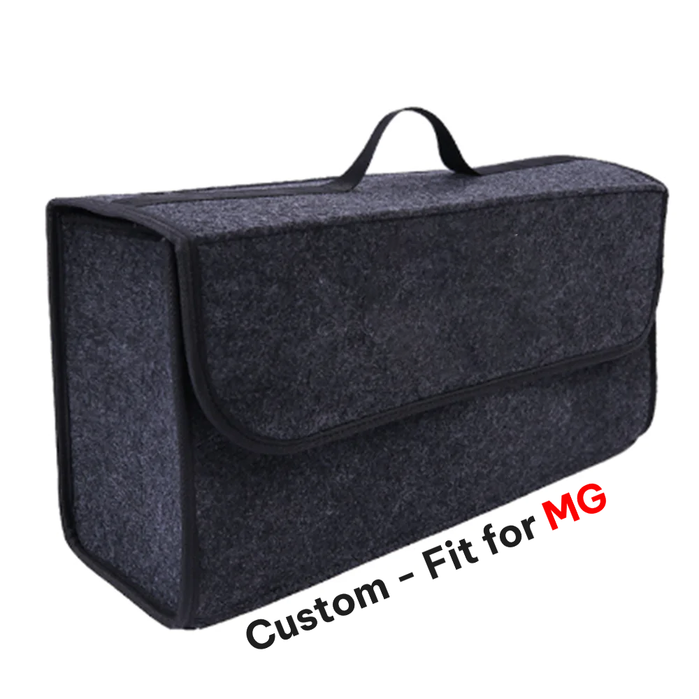 Soft Felt Car Bag Organizer, Custom-Fit For Car, Folding Car Storage Box Non Slip Fireproof Car Trunk Organizer DLMC236