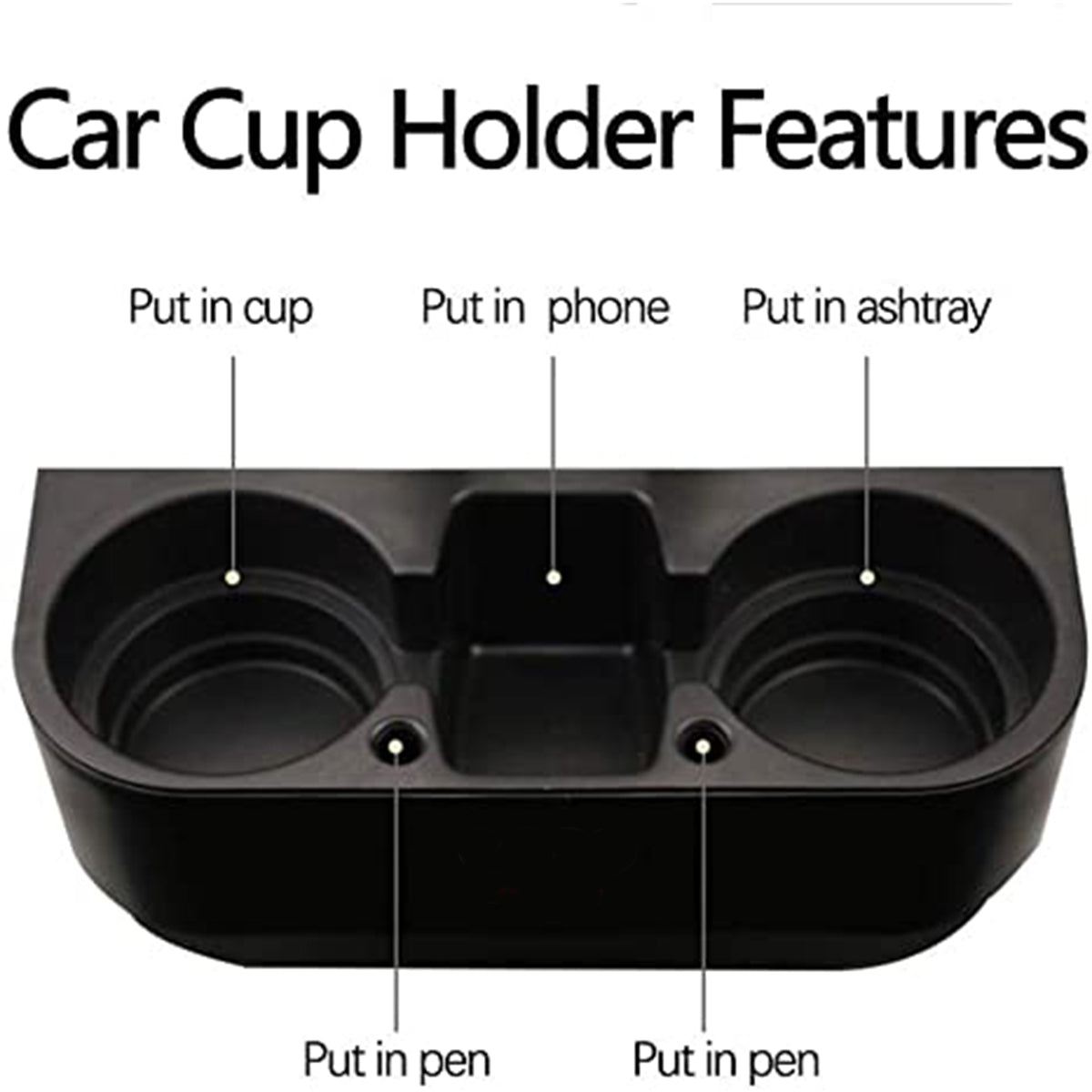 Delicate Leather Cup Holder Portable Multifunction Vehicle Seat Cup Cell Phone Drinks Holder Box Car Interior Organizer, Custom For Your Cars, Car Accessories CC11995 - Delicate Leather