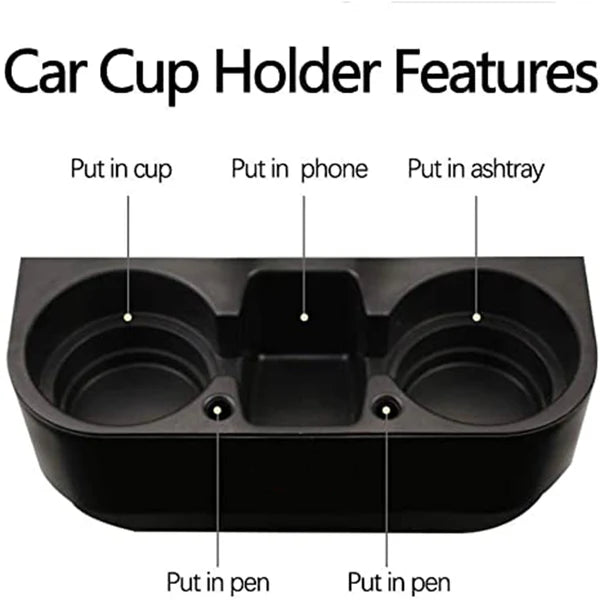 Cup Holder Portable Multifunction Vehicle Seat Cup Cell Phone Drinks Holder Box Car Interior Organizer, Custom For Your Cars, Car Accessories KO11995 - Delicate Leather  