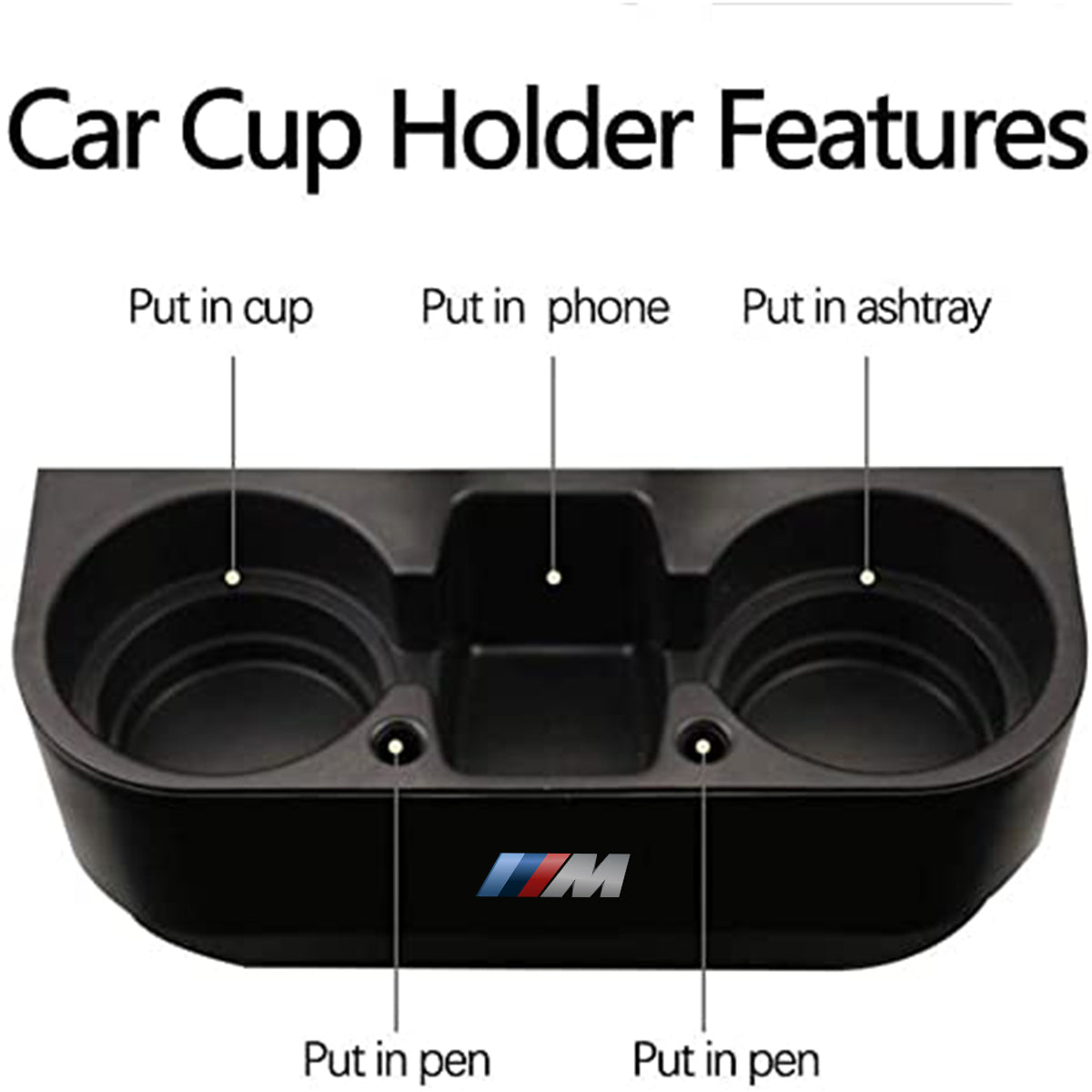 Cup Holder Portable Multifunction Vehicle Seat Cup Cell Phone Drinks Holder Box Car Interior Organizer, Custom For Your Cars, Car Accessories KO11995 - Delicate Leather