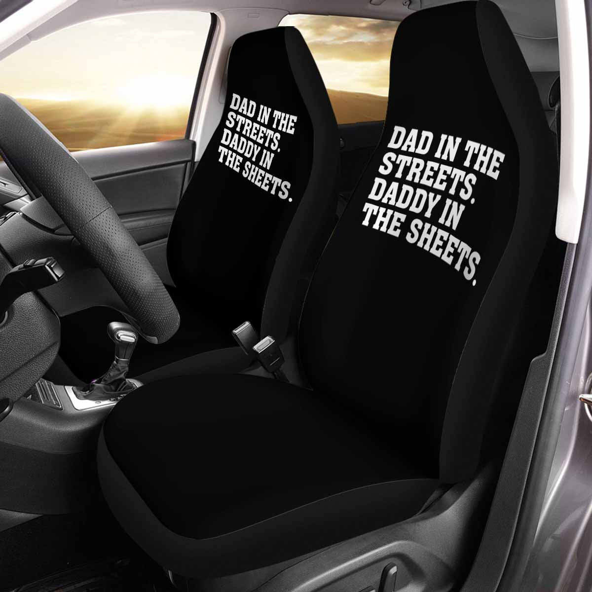 Car Seat Covers, Custom For Your Cars, Dad In The Streets. Daddy In The Sheets, Car Bucket Seat Protection Airbag Compatible 2 PCS, Car Accessories, Gift for Daddy 21