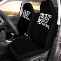Car Seat Covers, Custom For Your Cars, Dad In The Streets. Daddy In The Sheets, Car Bucket Seat Protection Airbag Compatible 2 PCS, Car Accessories, Gift for Daddy